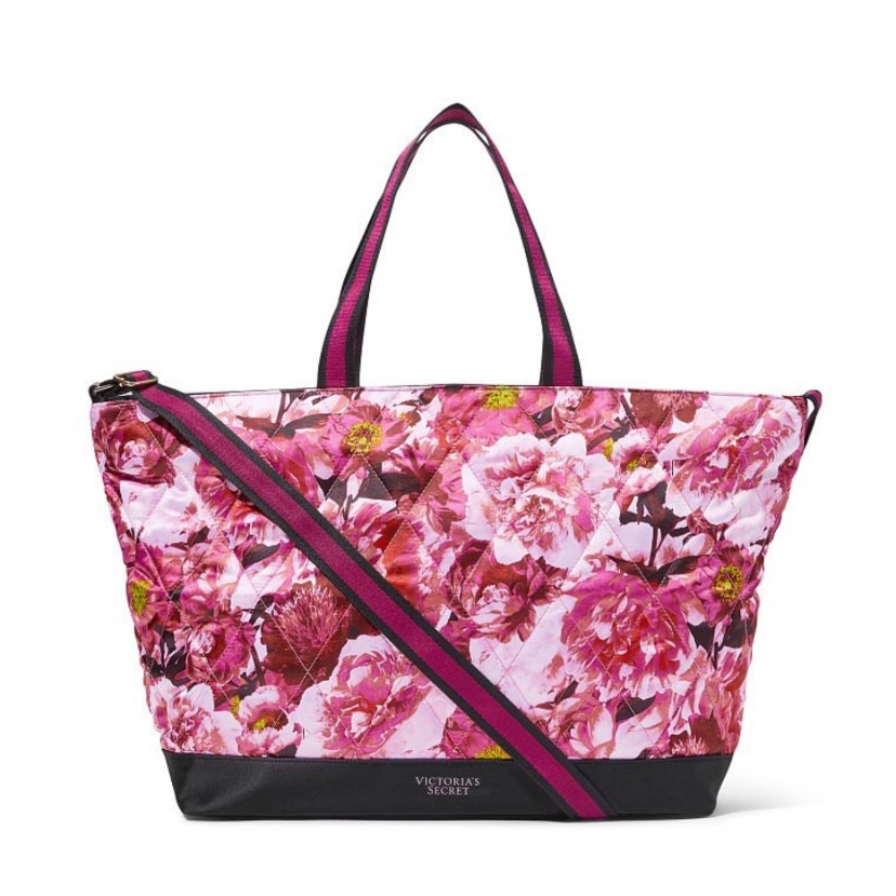 Large Victoria Secret Weekender Quilted Bag